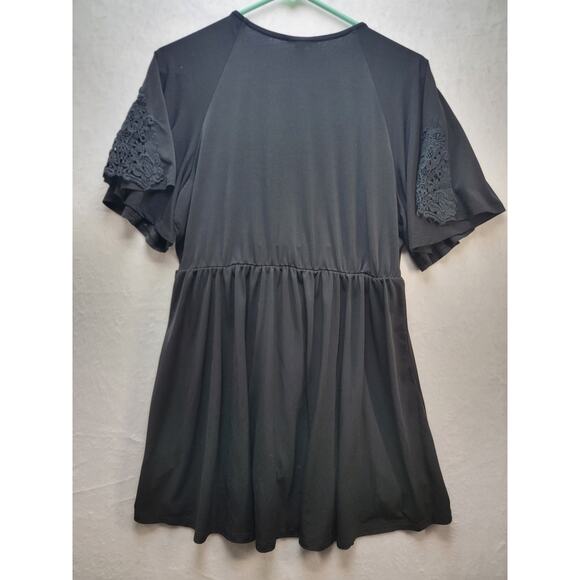 Torrid Women's Black Faux Wrap Blouse, Size 0/L - Picture 4 of 14